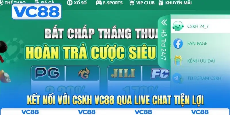 CSKH VC88 3 Kết nối với CSKH VC88 qua Live Chat tiện lợi