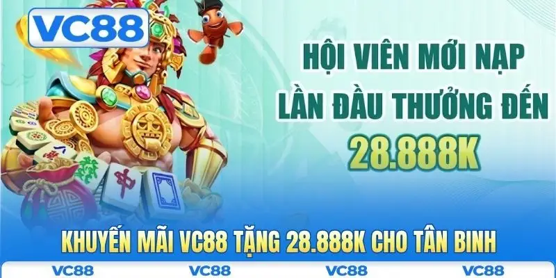Khuyến mãi VC88 1 Khuyến mãi VC88 tặng 28.888K cho tân binh