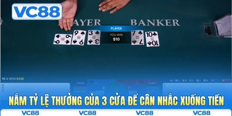 Baccarat VC88 - Hướng Dẫn Luật Chơi Và Kinh Nghiệm Thắng Lớn 4 Nắm tỷ lệ thưởng của 3 cửa để cân nhắc xuống tiền