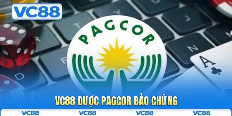 Giấy phép hoạt động 2 VC88 được PAGCOR bảo chứng